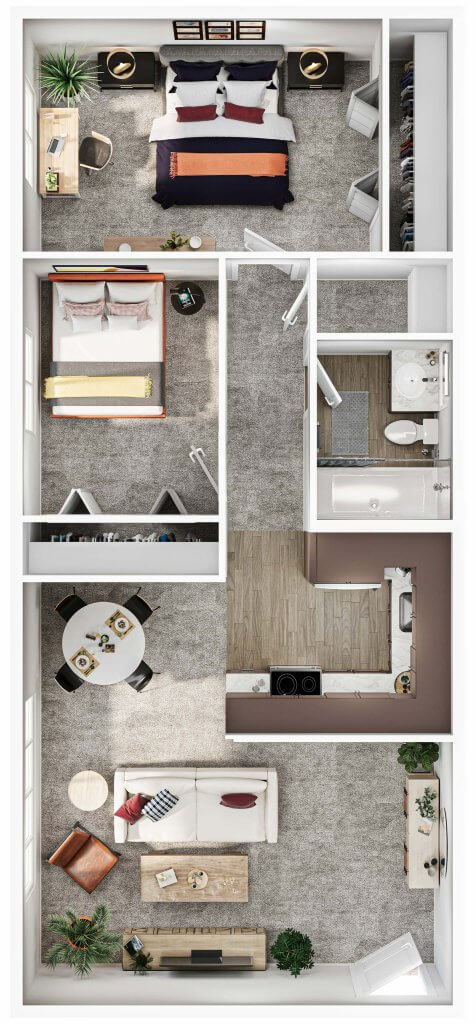 2x1 floor plan image