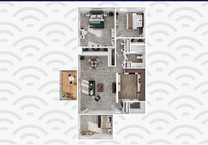 3x1 chateau floor plan image