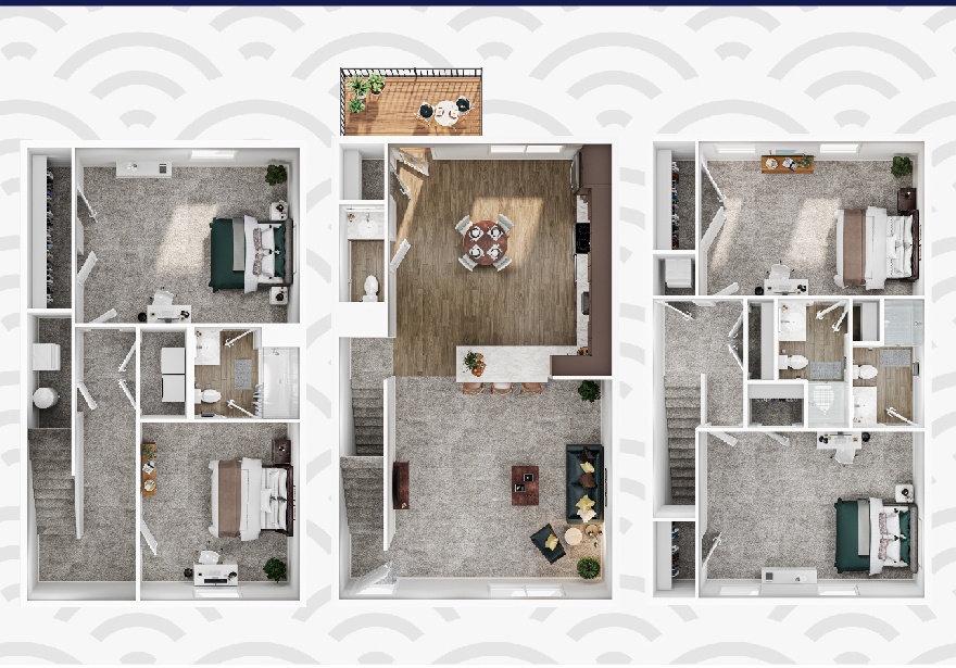 4x3.5 townhouse