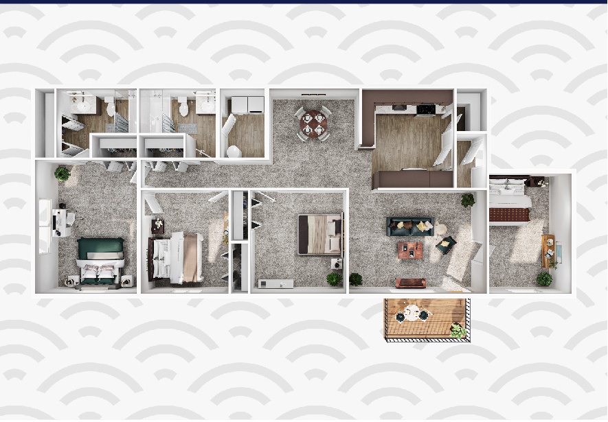4x2 condo floor plan image
