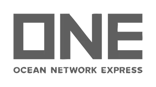 ONE Ocean Network Express logo in grayscale.