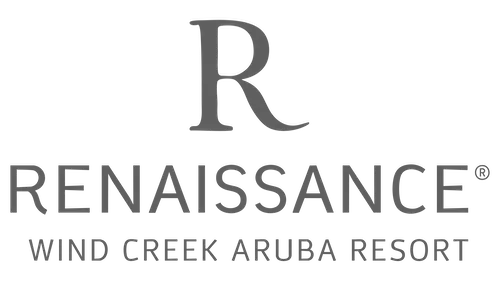 Renaissance Wind Creek Aruba Resort logo in grayscale.
