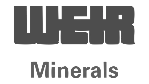 Weir Minerals logo in grayscale.