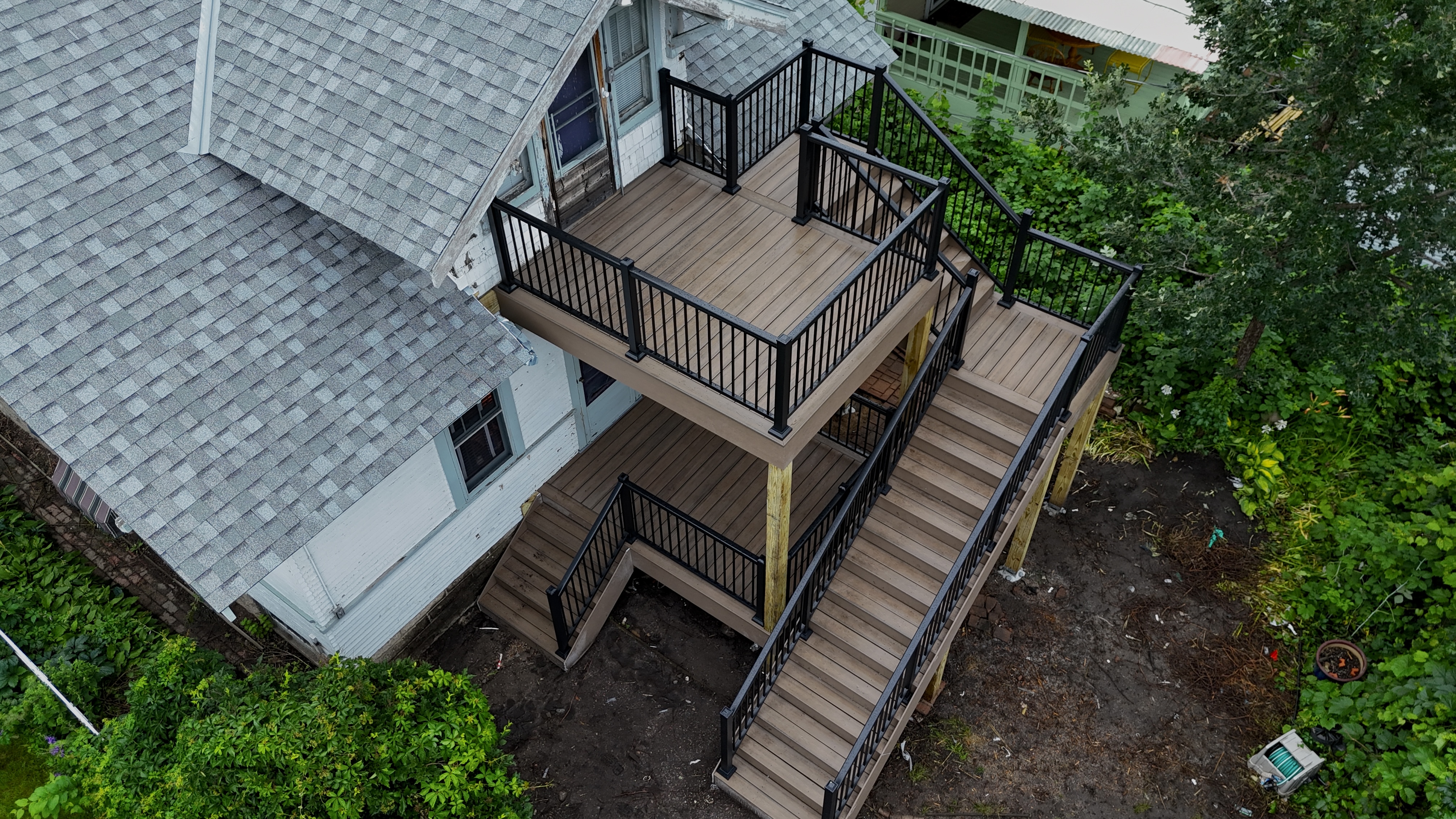 image of a completed backyard project