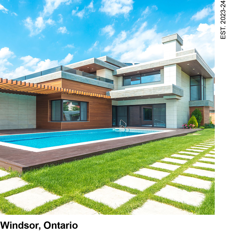 luxury pool construction Windsor