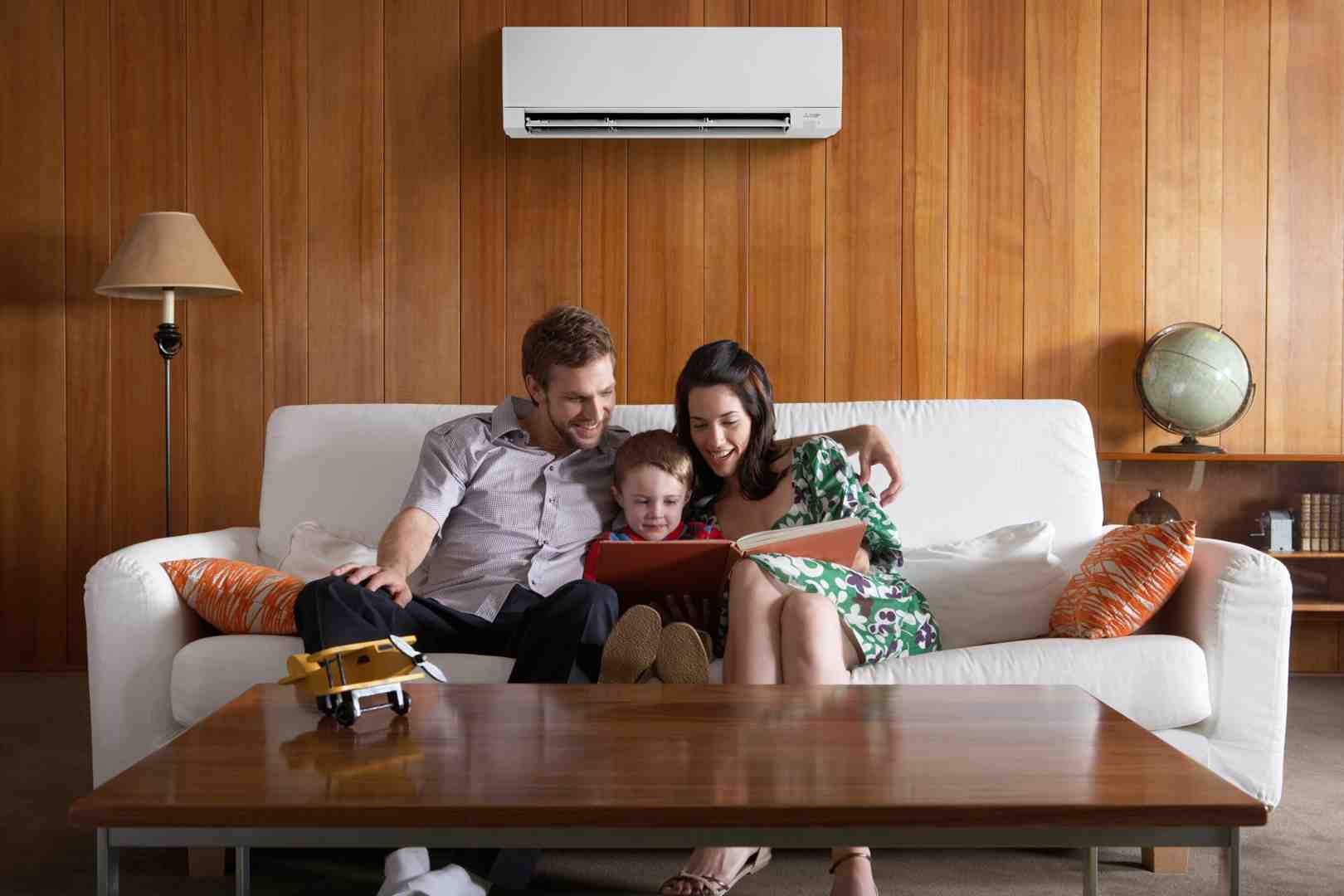 happy family enjoying comfort in their home - ac repair draper