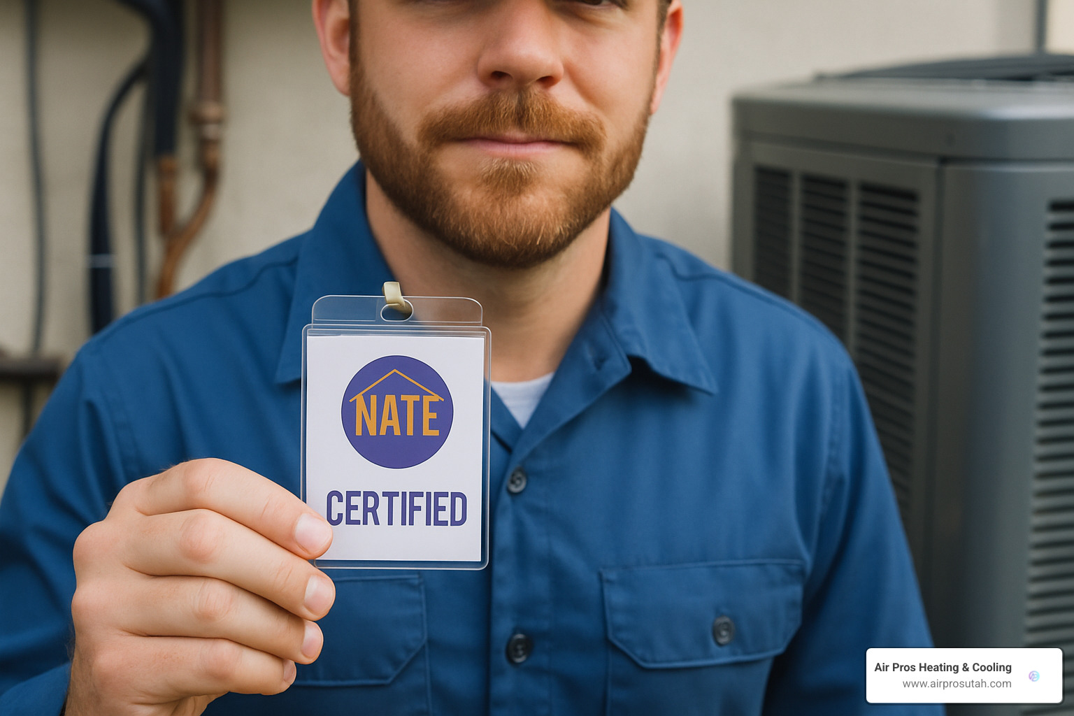 HVAC technician certification badge - affordable HVAC maintenance