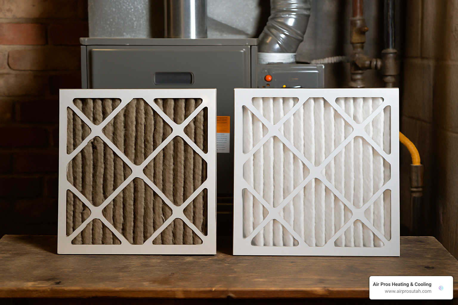 dirty vs clean furnace filter comparison - Gas furnace maintenance tips