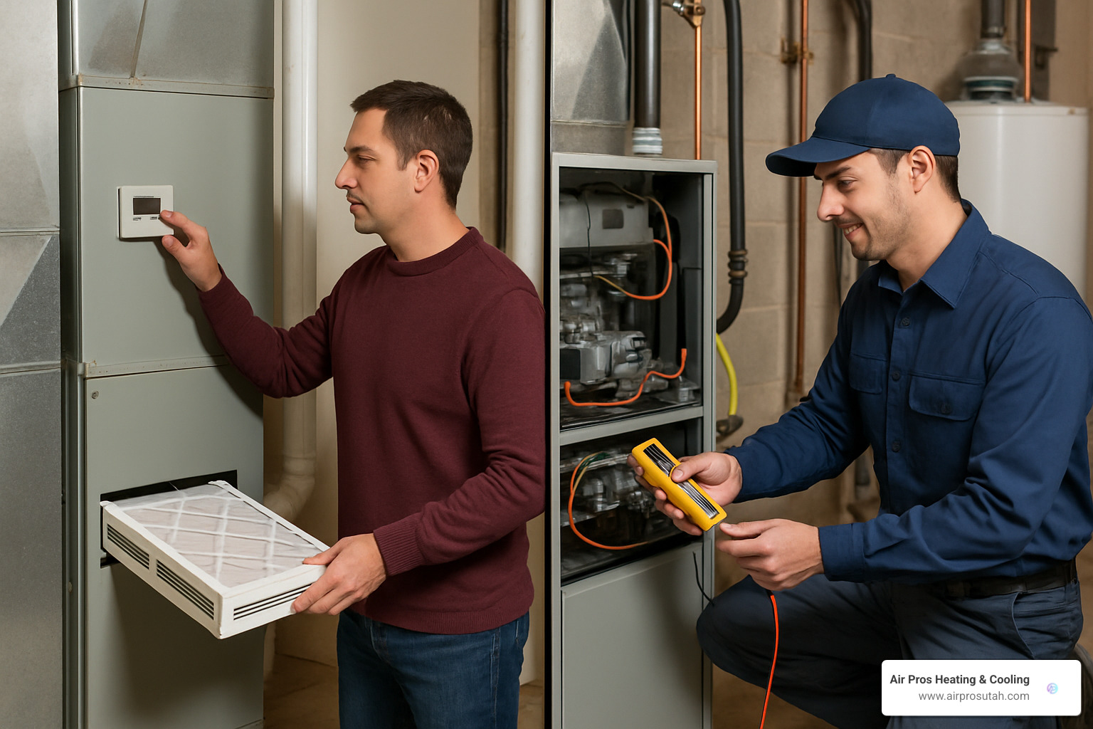 DIY vs professional furnace maintenance comparison