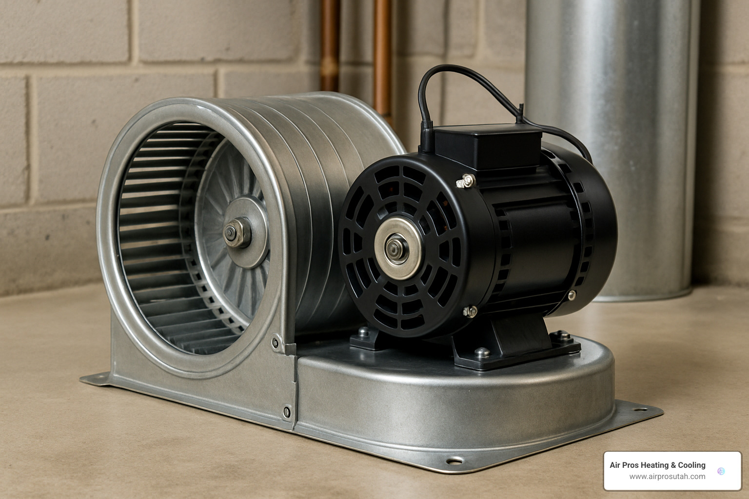 furnace blower assembly with motor and wheel - Annual furnace maintenance checklist