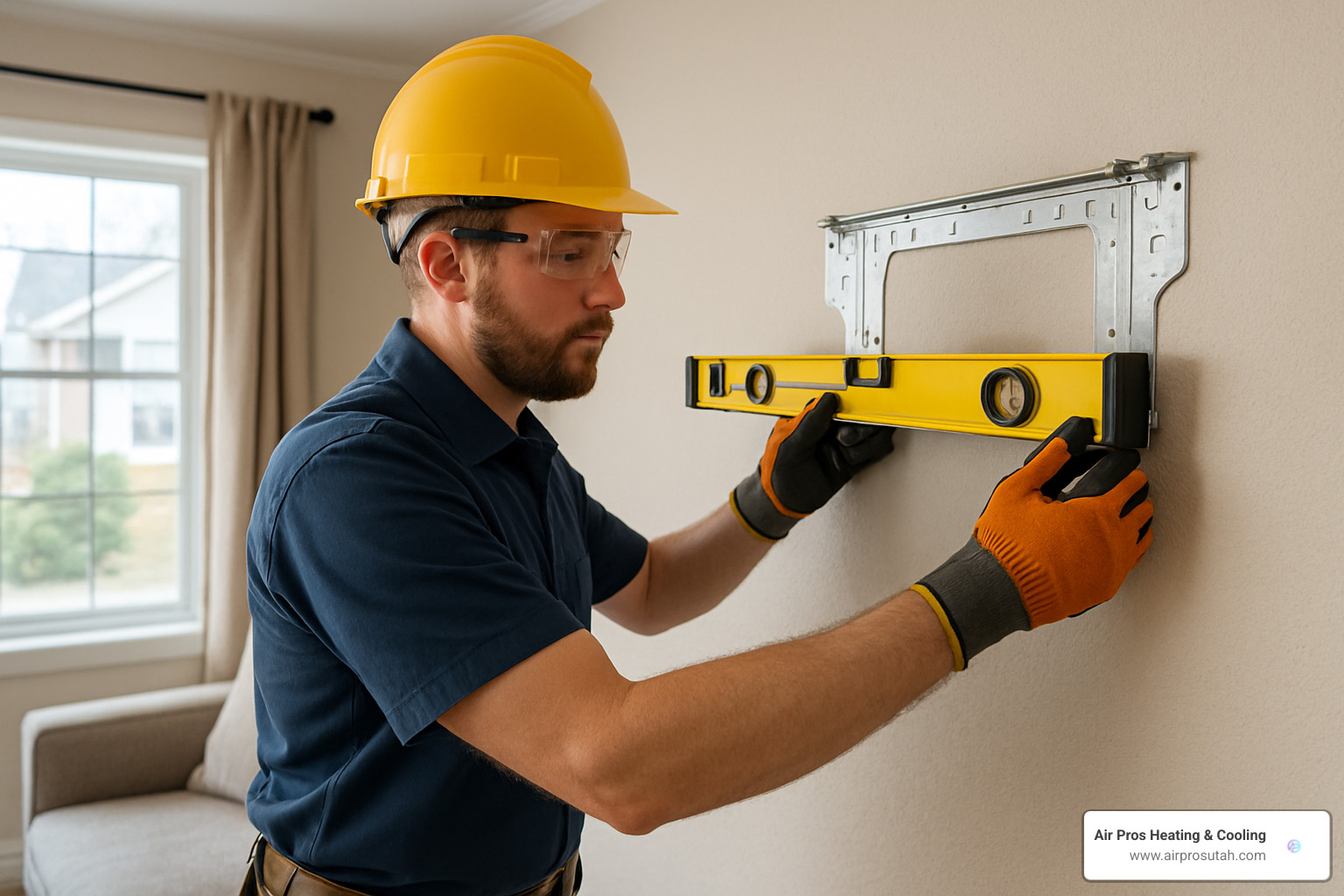 Checking level of indoor unit mounting bracket - are ductless mini splits easy to install
