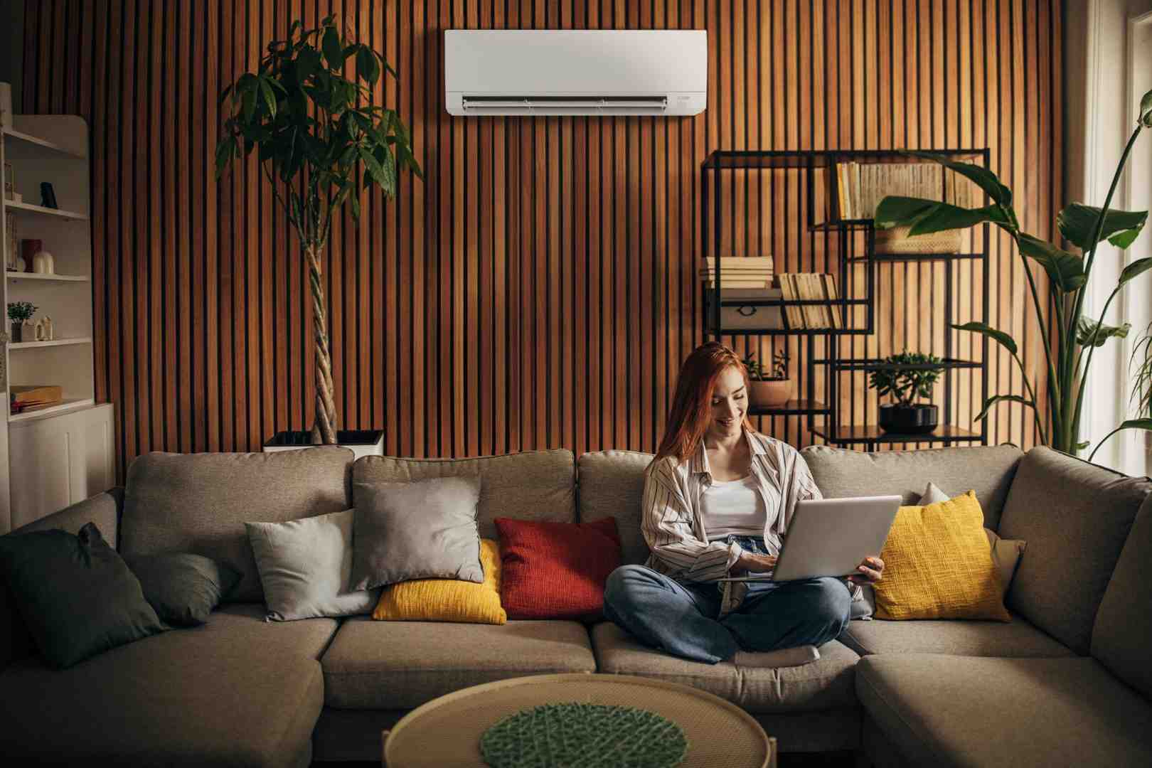 Sleek wall-mounted mini-split indoor unit - Energy-saving HVAC solutions