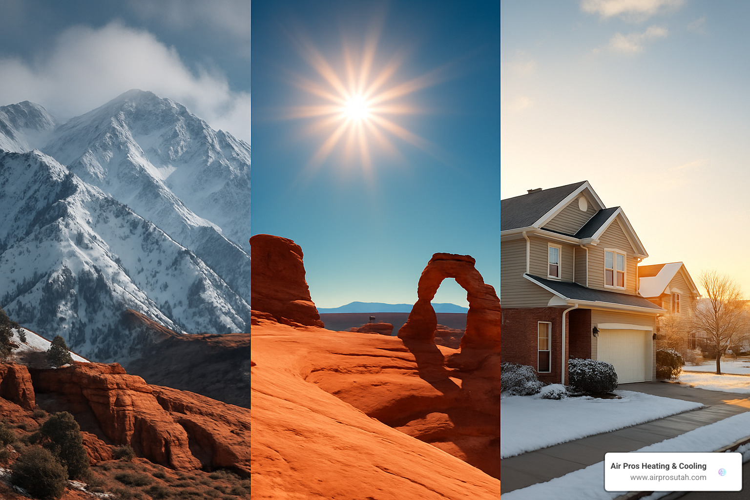 Utah's dramatic seasonal temperature changes and unique climate challenges - HVAC Experts SLC