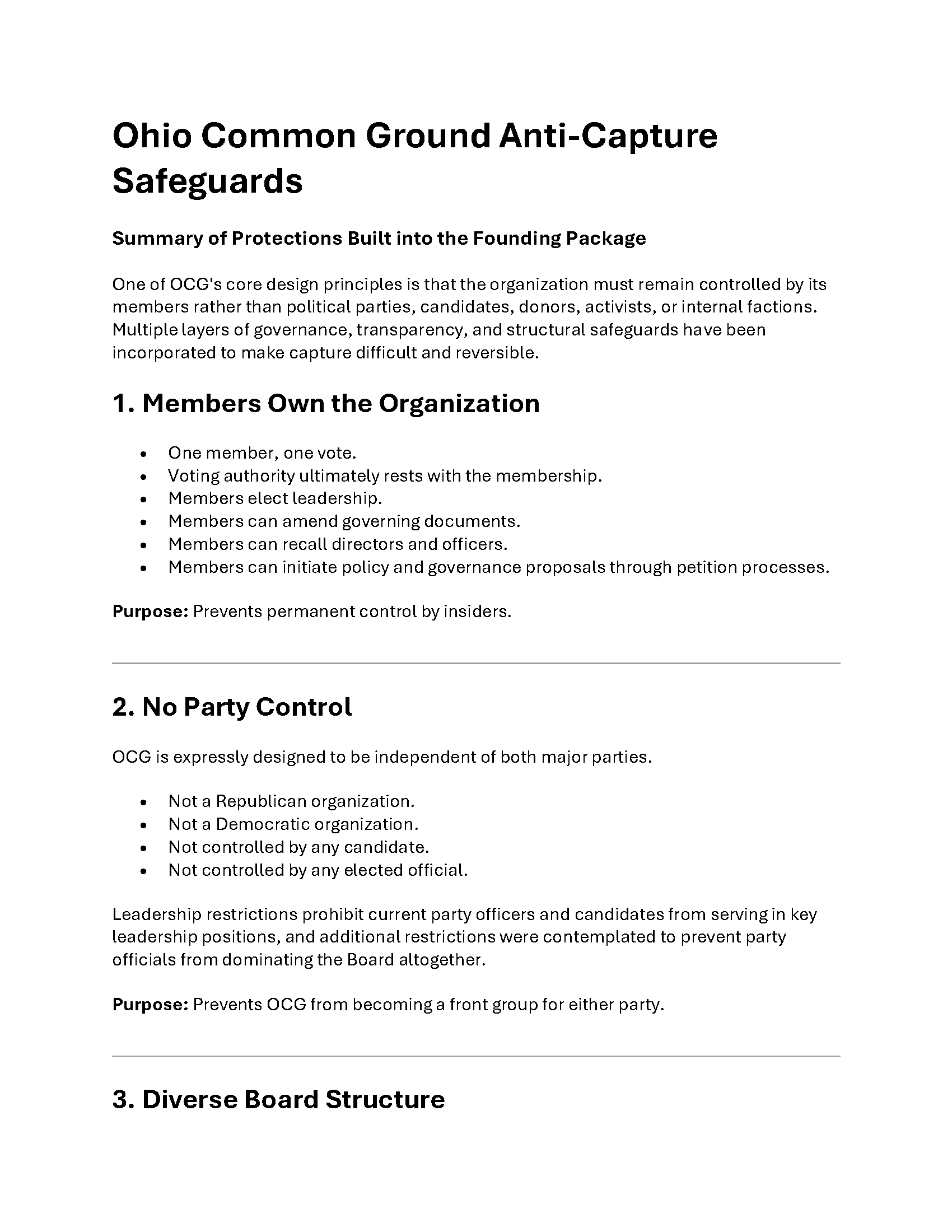 Committee Charter Cover Page