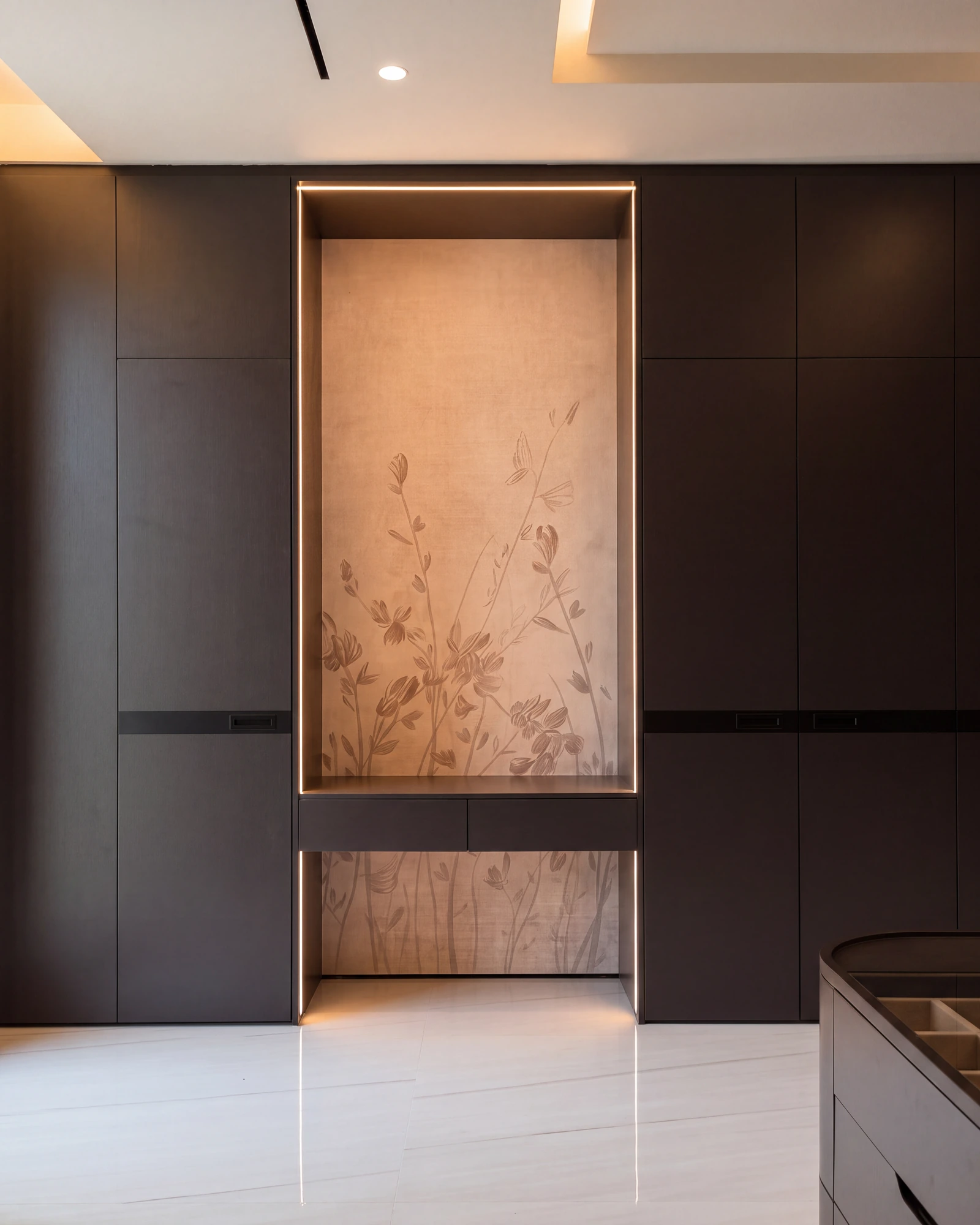 A finished joinery piece installed on site by the team that made it
