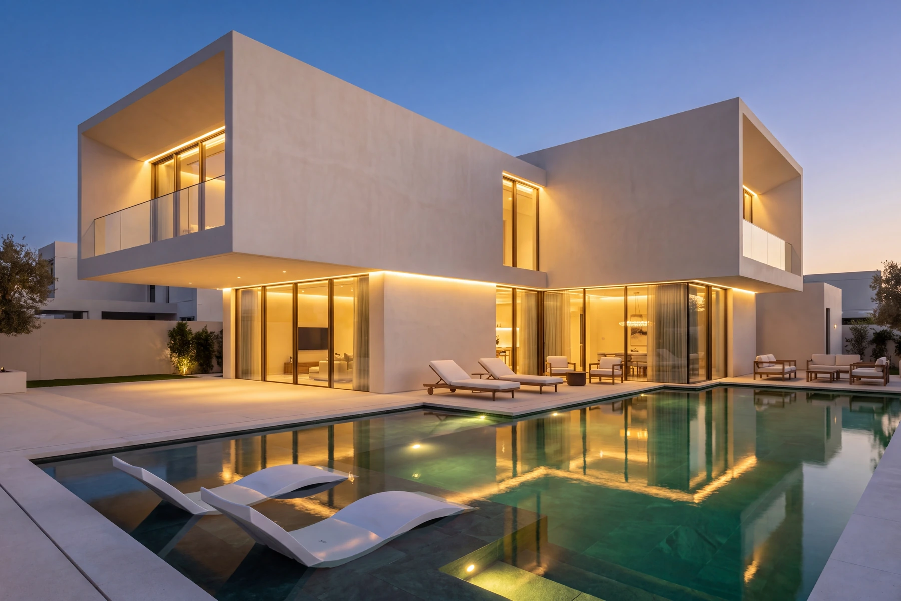 A completed villa built from the ground up by DMDC Group