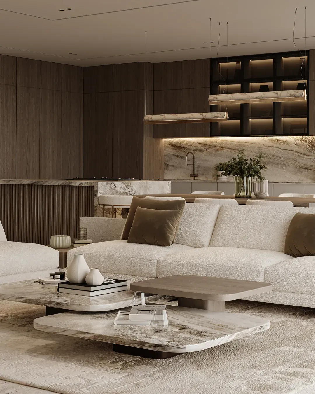 Lighting detail in a private residence, light planned room by room