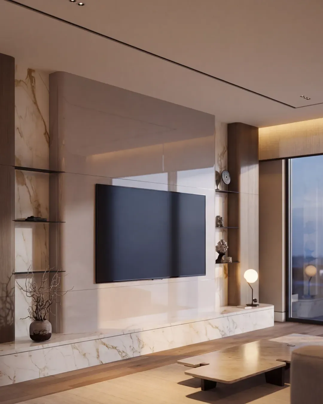 Elevation of a private villa at Sanctuary Falls, its massing and proportion resolved in daylight