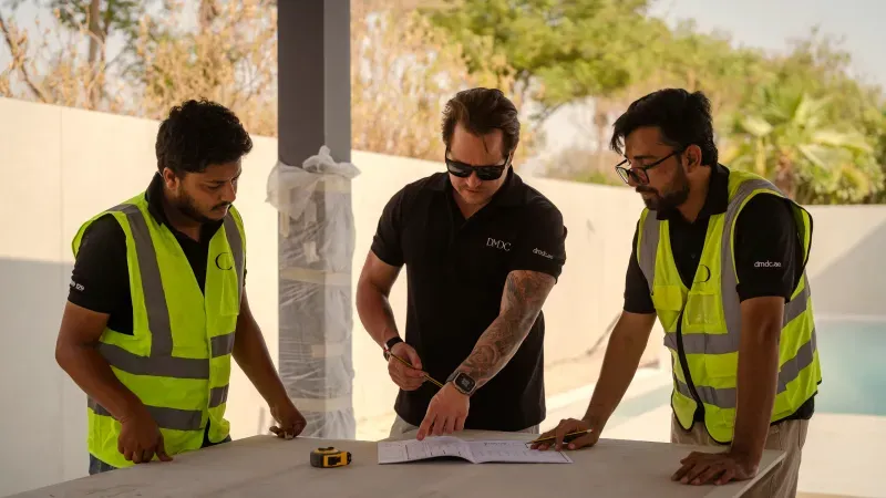 A DMDC project review under way on site