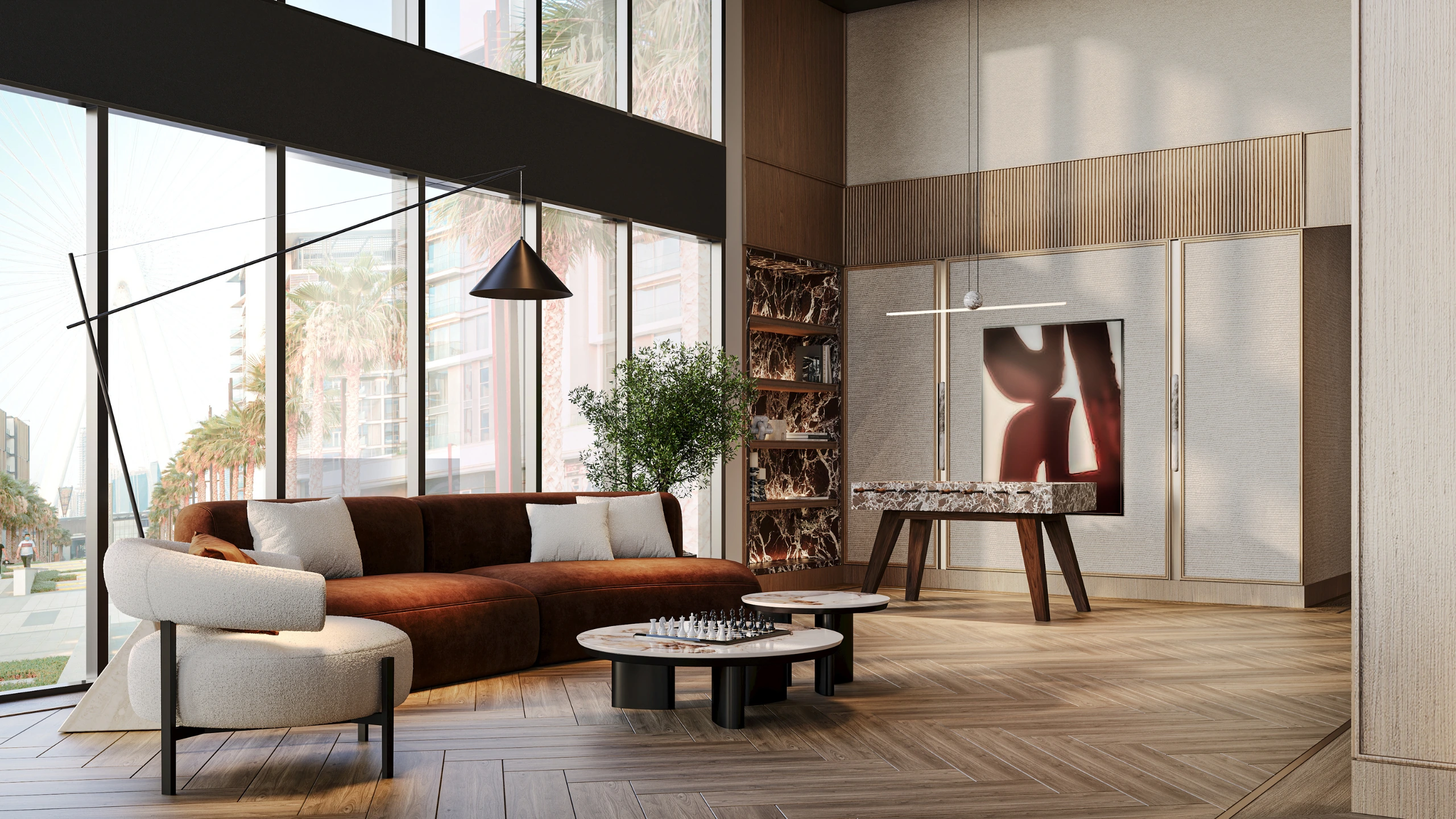 A completed commercial interior by DMDC, photographed after handover