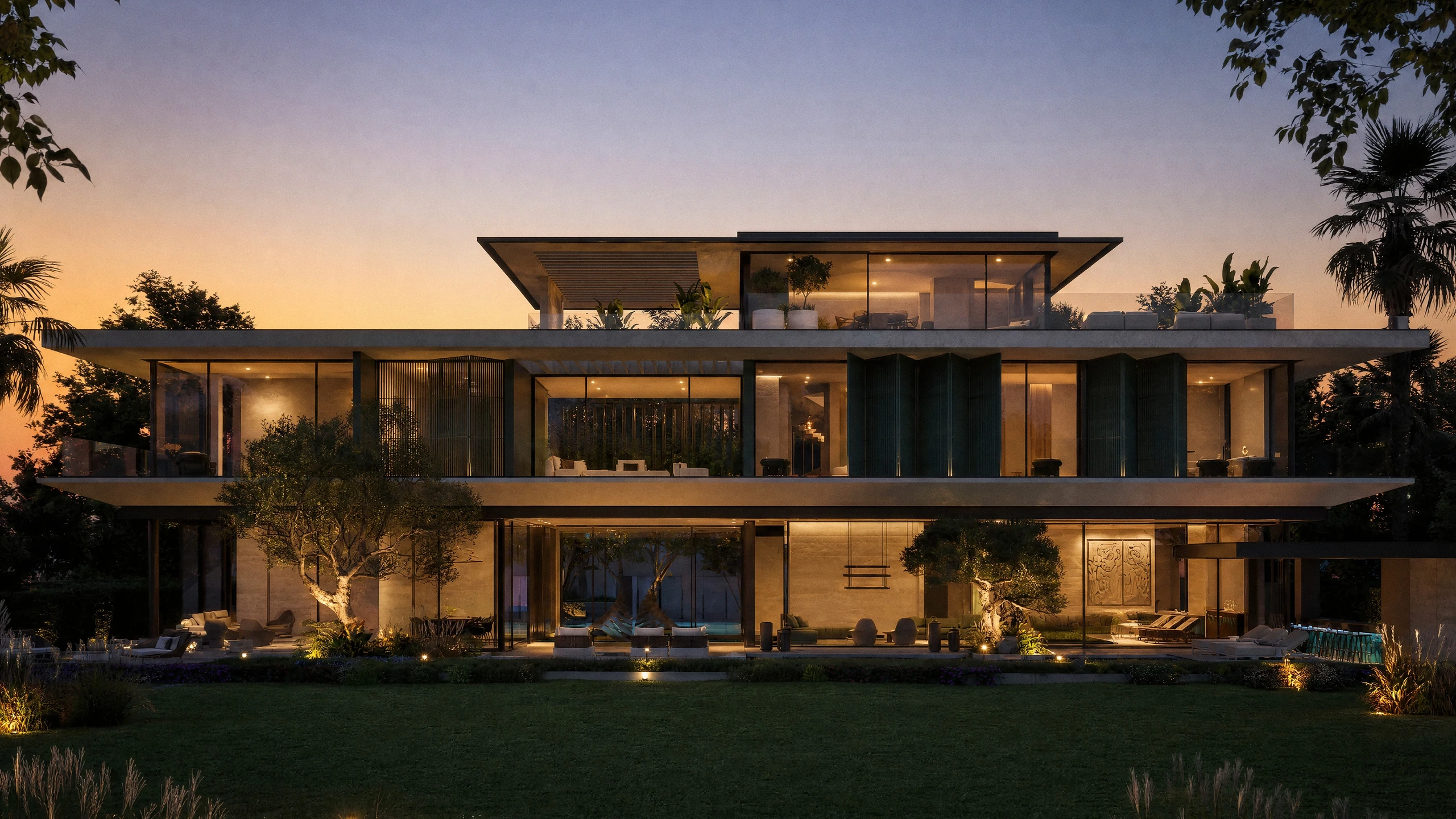 A villa along the fairways of Dubai Hills Estate