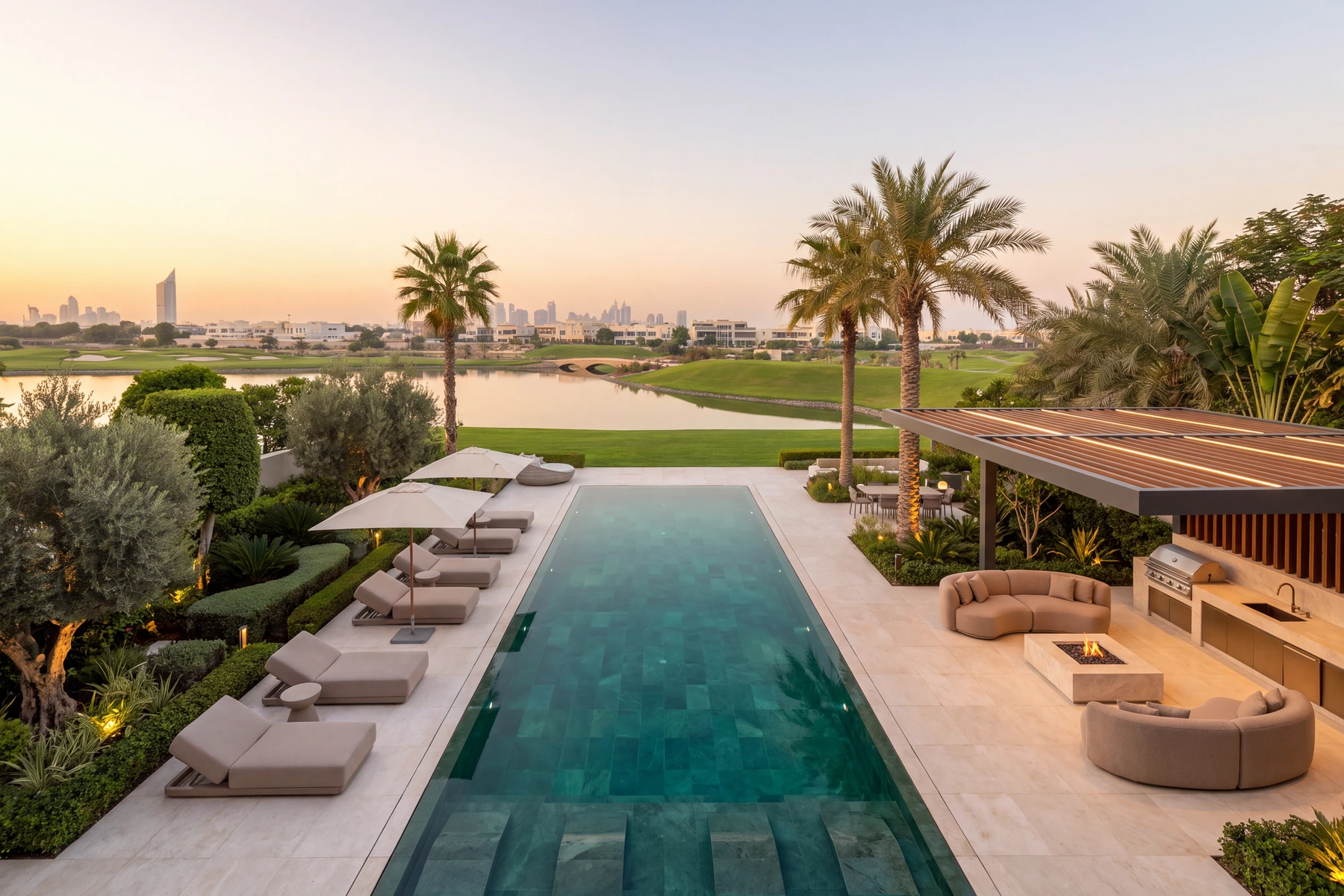 A full design-and-build house on a private plot in Emirates Hills