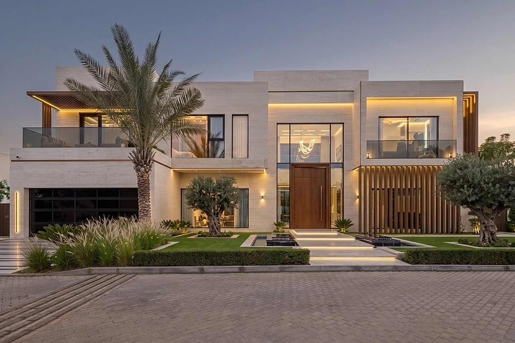 A courtyard home at Al Barari, interior and joinery renewed