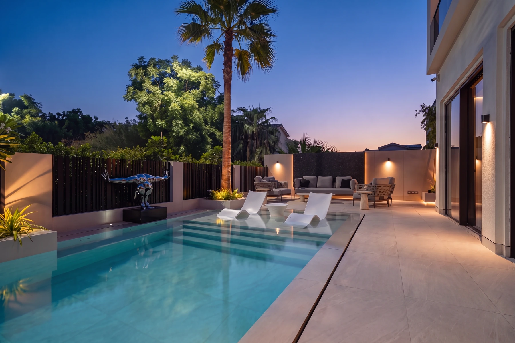 Aseel Villa 54 — the pool terrace