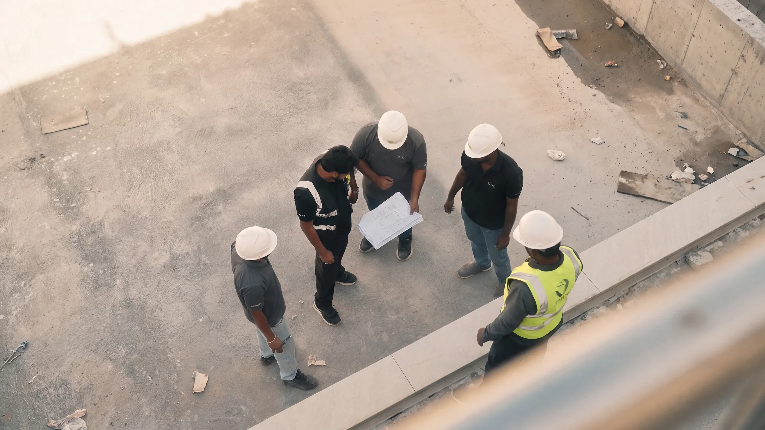 A site review under way on a DMDC project