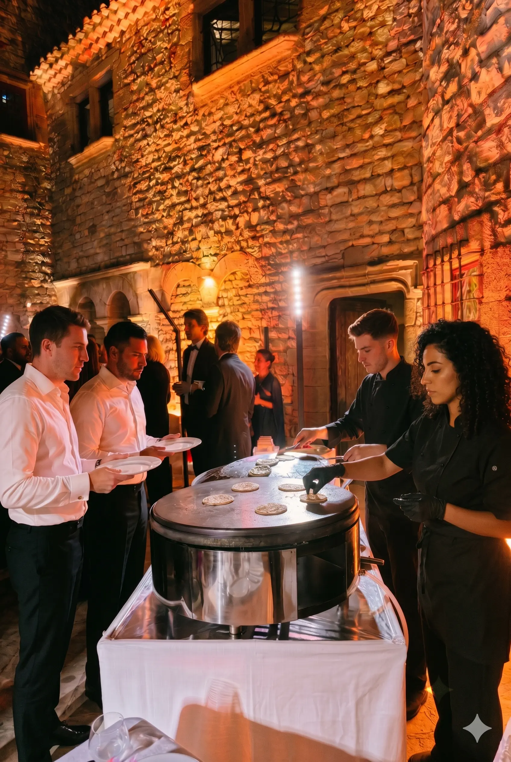Atelier de cuisine saj en live lors d'une réception, Madame SAJ