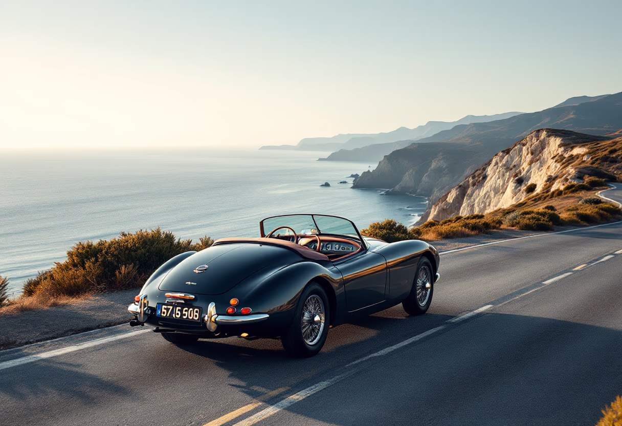 [background image] image of car on a scenic road (for an automotive service)