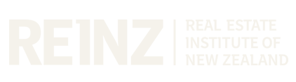 REINZ Real Estate Institute of New Zealand logo with block letters and vertical line