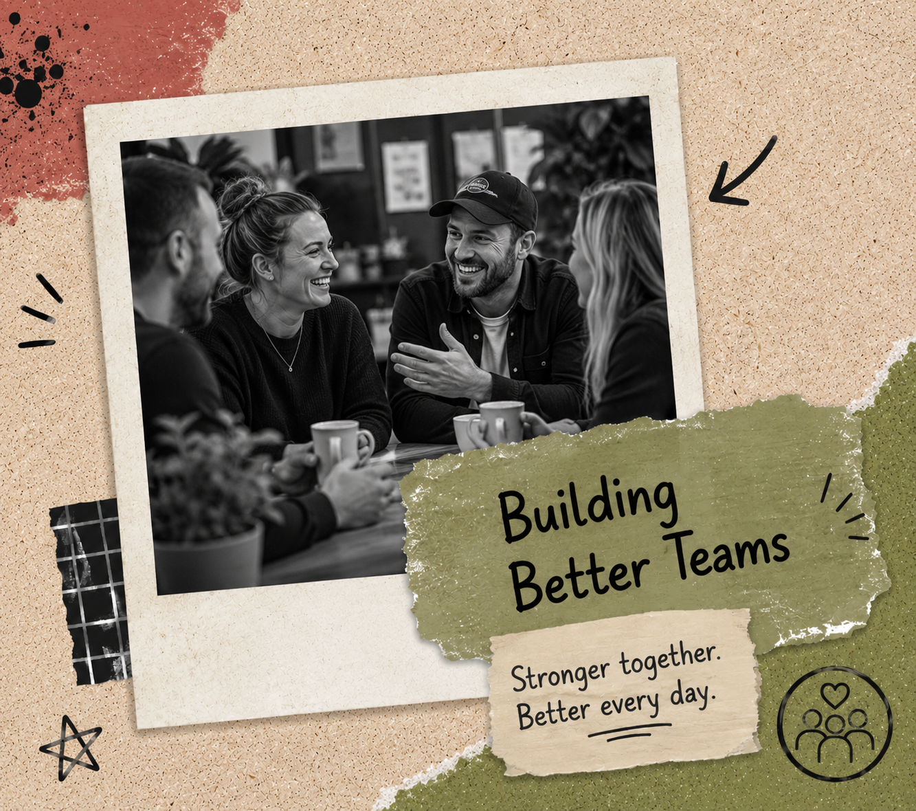 Interactive team workshop helping organisations build stronger, more connected teams.