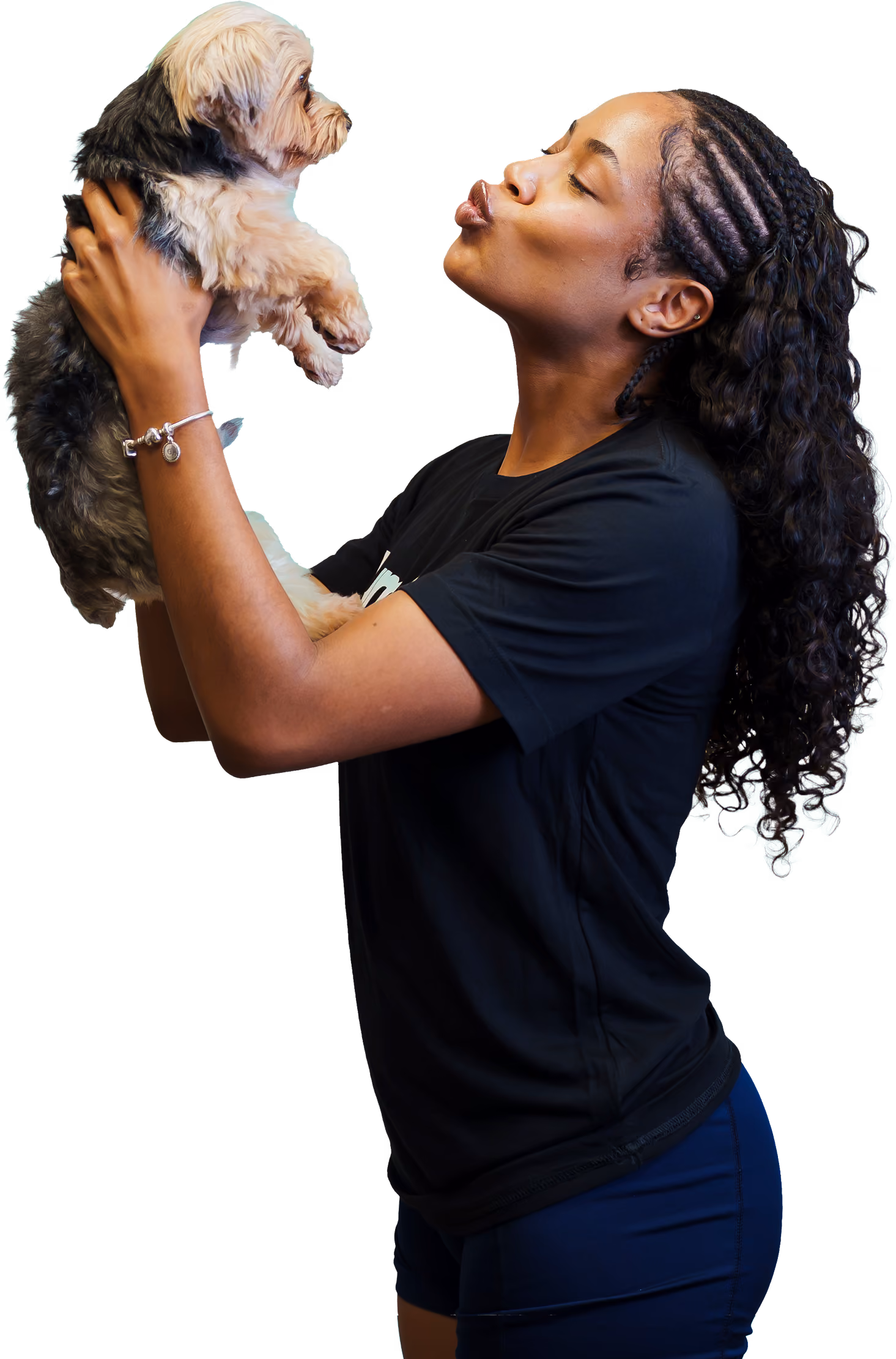 girl posing with Flurf B.