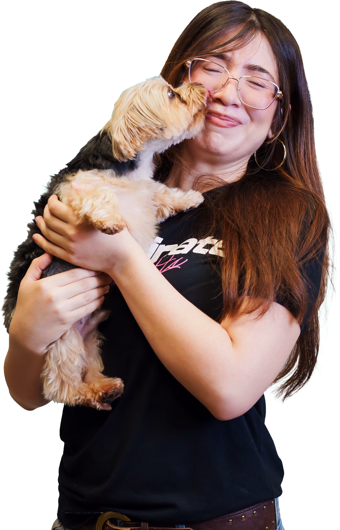 girl posing with Flurf B.