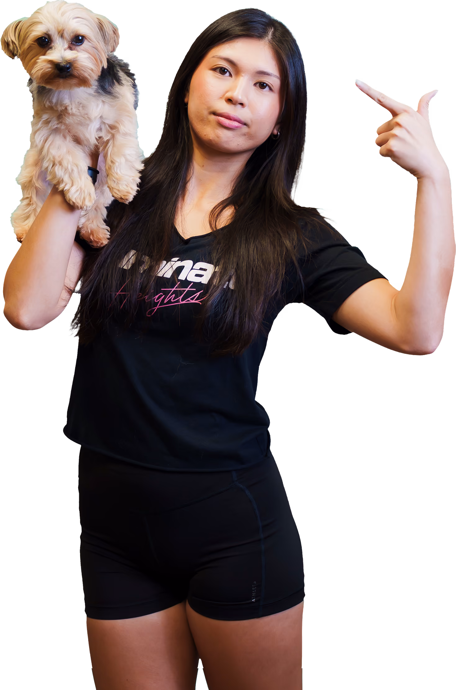 girl posing with Flurf B.