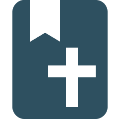 Icon of a closed book with a bookmark and a plus sign next to it.
