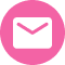 White envelope icon inside a pink rounded square, symbol for email or messaging.