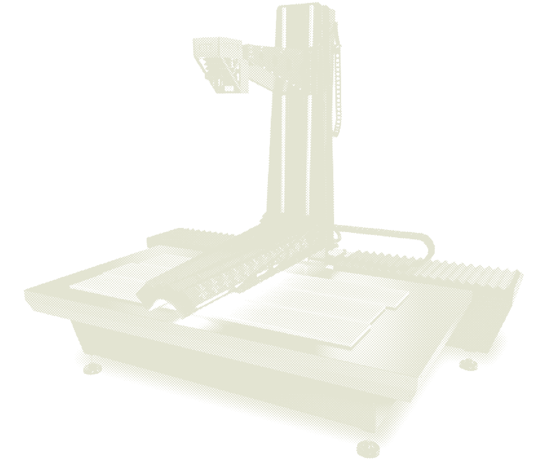 The Metis scanner with its flat base and moving arm
