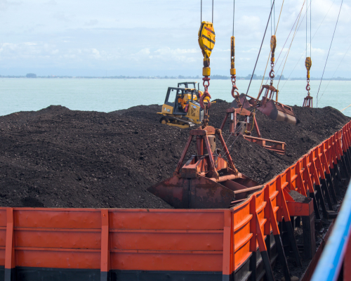 Coal in a truck