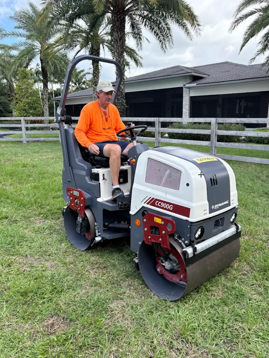 Florida Son Landscaping crew at work on a South Florida property