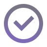 An icon of a checked mark in a circle