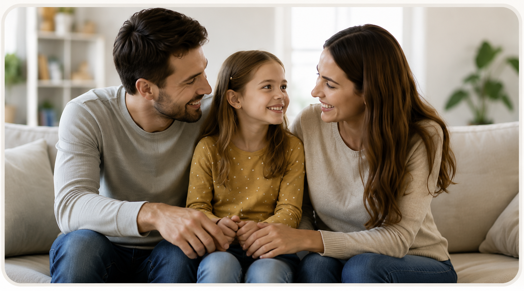 Family receiving compassionate ABA therapy support at home
