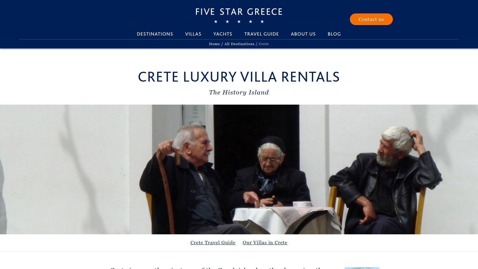 Five Star Greece, Bespoke Crete Villas