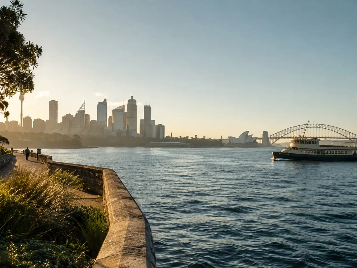 Sydney Harbour at dusk