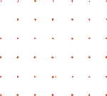 Orange dots arranged in a square grid pattern on a white background.