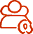 Icon of two user profile outlines with a clock symbol indicating recent or active users.