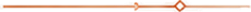 Decorative horizontal line with symmetrical diamond shapes in the center.