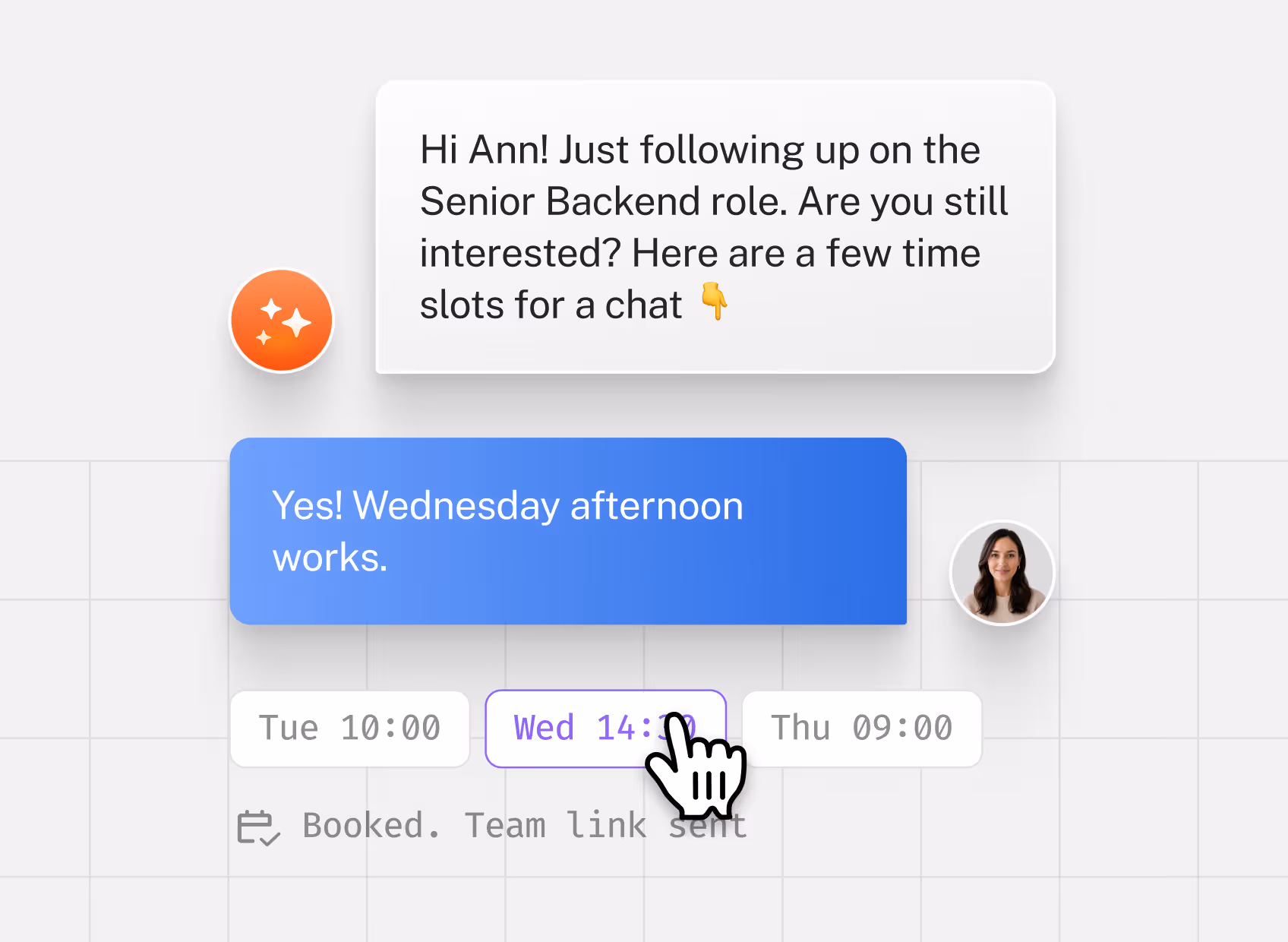 SMS / WhatsApp follow-up + appointment