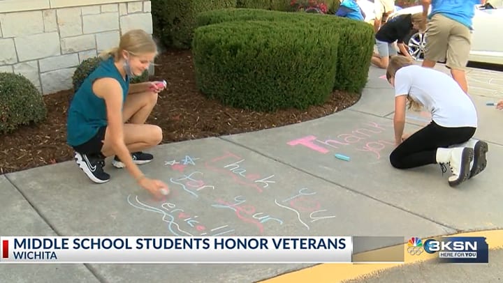 Chisholm Place Invites School Children to “Chalk the Walk” for Veterans